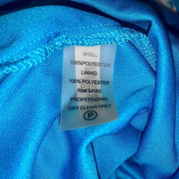 Calvin Klein Blue Floral Halter Maxi Dress 8 - Picture 6 of 7